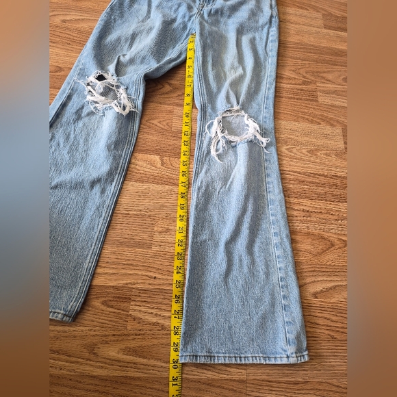 Pacsun Women's Curve High Rise Bootcut Ripped Jeans - Picture 7 of 9